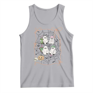 Funny Halloween Tank Top Ghost Golf Gift for Women TS12 Athletic Heather Print Your Wear
