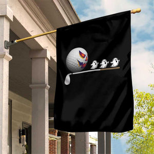 Funny Halloween Golf Pumpkin Chasing Ghost Gift Garden Flag TS12 Print Your Wear