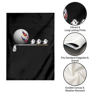 Funny Halloween Golf Pumpkin Chasing Ghost Gift Garden Flag TS12 Print Your Wear