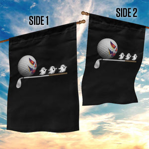 Funny Halloween Golf Pumpkin Chasing Ghost Gift Garden Flag TS12 Print Your Wear