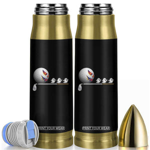 Funny Halloween Golf Pumpkin Chasing Ghost Gift Bullet Tumbler TS12 Black Print Your Wear