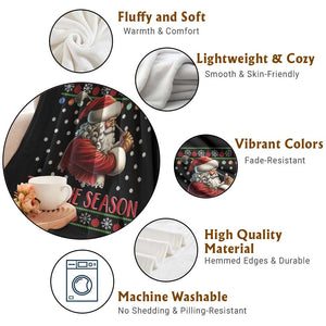 Funny Golf Holiday Gift Throw Blanket Tees The Season Ugly Sweater TS12 Print Your Wear