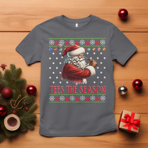 Funny Golf Holiday Gift T Shirt Tees The Season Ugly Sweater TS12 Charcoal Print Your Wear
