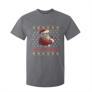 Funny Golf Holiday Gift T Shirt For Kid Tees The Season Ugly Sweater TS12 Charcoal Print Your Wear