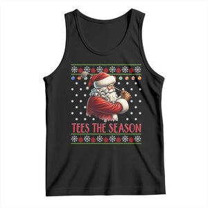 Funny Golf Holiday Gift Tank Top Tees The Season Ugly Sweater TS12 Black Print Your Wear