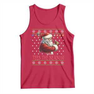Funny Golf Holiday Gift Tank Top Tees The Season Ugly Sweater TS12 Red Print Your Wear