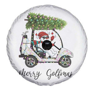 Funny Christmas Golf Spare Tire Cover Snowman Driving Golf Cart Merry Golfmas TS12 Print Your Wear