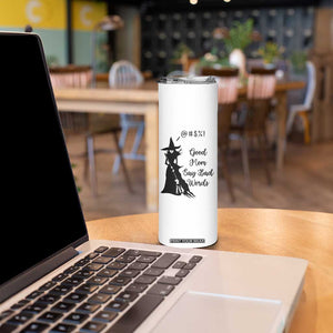 Good Mom Say Bad Words Skinny Tumbler Funny Witch Mom Halloween Gift TS12 Print Your Wear