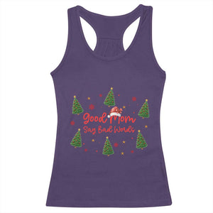 Good Mom Say Bad Words Racerback Tank Top Funny Xmas Mom Gift TS12 Purple Print Your Wear