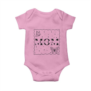 Funny Mom Life Baby Onesie Gift For Mother TS12 Light Pink Print Your Wear
