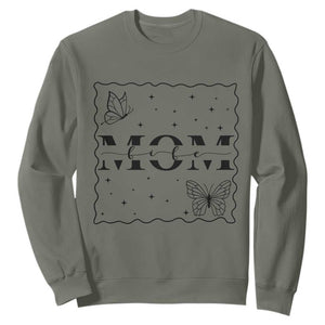 Funny Mom Life Sweatshirt Gift For Mother TS12 Military Green Print Your Wear