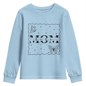 Funny Mom Life Youth Sweatshirt Gift For Mother TS12 Light Blue Print Your Wear