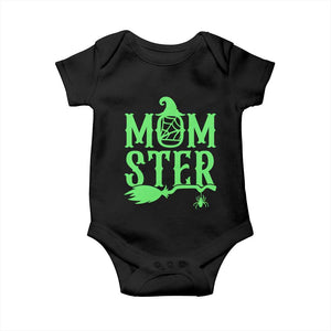 Funny Halloween Baby Onesie Momster Gift For Mom TS12 Black Print Your Wear