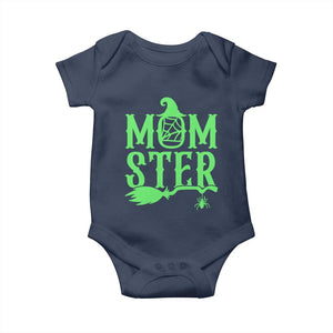 Funny Halloween Baby Onesie Momster Gift For Mom TS12 Navy Print Your Wear