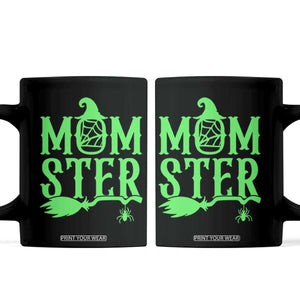 Funny Halloween Coffee Mug Momster Gift For Mom TS12 Black Print Your Wear