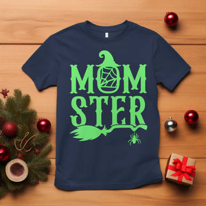 Funny Halloween T Shirt Momster Gift For Mom TS12 Navy Print Your Wear