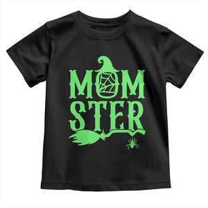 Funny Halloween Toddler T Shirt Momster Gift For Mom TS12 Black Print Your Wear