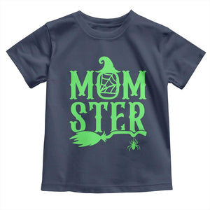Funny Halloween Toddler T Shirt Momster Gift For Mom TS12 Navy Print Your Wear