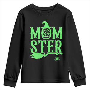 Funny Halloween Youth Sweatshirt Momster Gift For Mom TS12 Black Print Your Wear