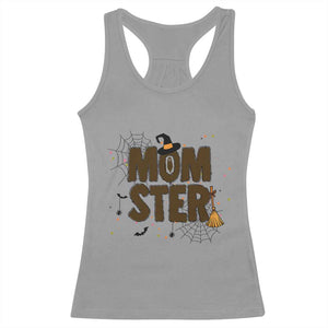 Halloween Mom Life Racerback Tank Top Funny Momster Quote TS12 Sport Gray Print Your Wear