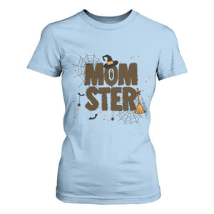 Halloween Mom Life T Shirt For Women Funny Momster Quote TS12 Light Blue Print Your Wear