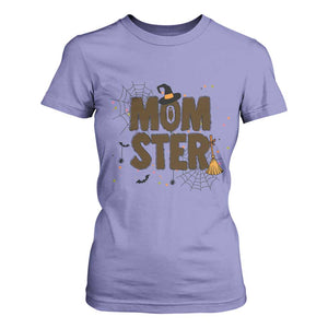 Halloween Mom Life T Shirt For Women Funny Momster Quote TS12 Violet Print Your Wear