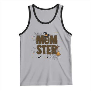 Halloween Mom Life Tank Top Funny Momster Quote TS12 Athletic Heather Black Print Your Wear