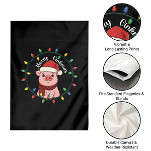 Funny Merry Oinkmas Garden Flag Farmer Christmas Pig Lover Gift TS12 Print Your Wear