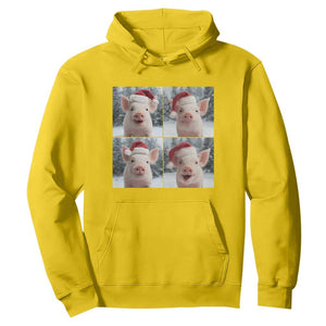 Funny Pig With Santa Hat Photobooth Hoodie Christmas Gift TS12 Daisy Print Your Wear