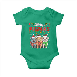 Funny Merry Pigmas Baby Onesie Christmas Pigs Farm Gift TS12 Irish Green Print Your Wear