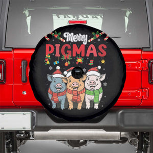 Funny Merry Pigmas Spare Tire Cover Christmas Pigs Farm Gift TS12 Black Print Your Wear
