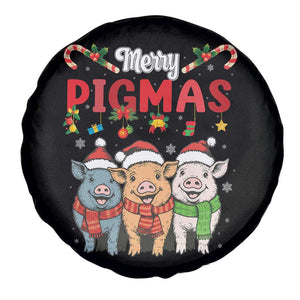 Funny Merry Pigmas Spare Tire Cover Christmas Pigs Farm Gift TS12 Print Your Wear