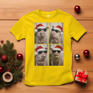 Cute Pig Christmas Selfie T Shirt Funny Holiday Photobooth Gift TS12 Daisy Print Your Wear