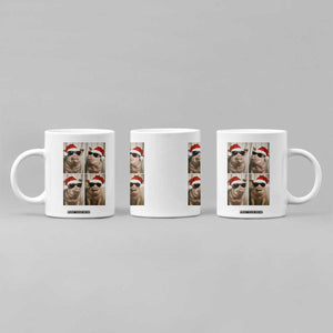 Cute Pig Christmas Selfie Coffee Mug Funny Holiday Photobooth Gift TS12 Print Your Wear