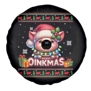 Funny Merry Oinkmas Spare Tire Cover Pig Lover Ugly Christmas Gift TS12 Print Your Wear