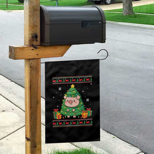 Funny Pig Christmas Tree Ugly Sweater Garden Flag Farm Animal Gift TS12 Print Your Wear