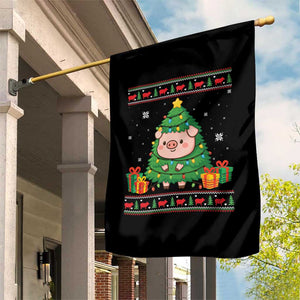 Funny Pig Christmas Tree Ugly Sweater Garden Flag Farm Animal Gift TS12 Print Your Wear