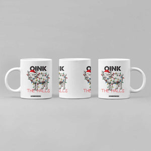 Oink The Halls Coffee Mug Funny Christmas Pig Lover Gift TS12 Print Your Wear