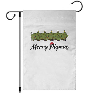 Merry Pigmas Garden Flag Holiday Gift For Pig Lovers TS12 White Print Your Wear