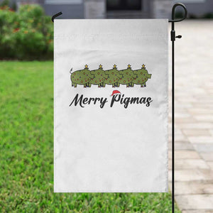 Merry Pigmas Garden Flag Holiday Gift For Pig Lovers TS12 Print Your Wear