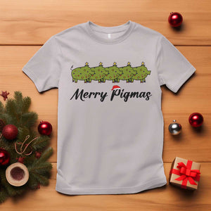 Merry Pigmas T Shirt Holiday Gift For Pig Lovers TS12 Ice Gray Print Your Wear