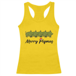 Merry Pigmas Racerback Tank Top Holiday Gift For Pig Lovers TS12 Daisy Print Your Wear