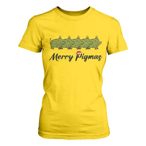 Merry Pigmas T Shirt For Women Holiday Gift For Pig Lovers TS12 Daisy Print Your Wear