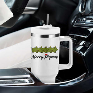 Merry Pigmas Tumbler With Handle Holiday Gift For Pig Lovers TS12 Print Your Wear