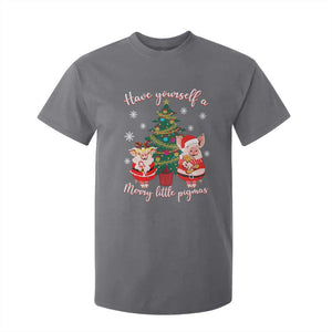 Have Yourself A Merry Little Pigmas T Shirt For Kid Christmas Pig Lover Farm Life TS12 Charcoal Print Your Wear
