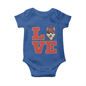 Midwest Wolf Football Pride Baby Onesie Game Day Gift TS12 Royal Blue Print Your Wear
