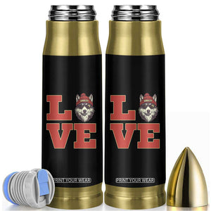 Midwest Wolf Football Pride Bullet Tumbler Game Day Gift TS12 Black Print Your Wear