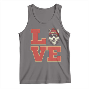 Midwest Wolf Football Pride Tank Top Game Day Gift TS12 Deep Heather Print Your Wear