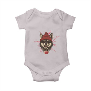 Howling Wolf Spirit For The Midwest Football Fan Baby Onesie TS12 Ice Gray Print Your Wear