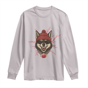 Howling Wolf Spirit For The Midwest Football Fan Long Sleeve Shirt TS12 Ice Gray Print Your Wear